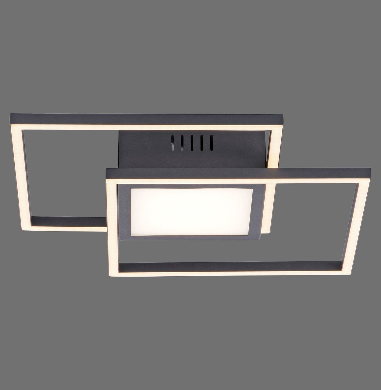 JUST LIGHT LED Deckenleuchte ASMIN, separat steuerbar, IP20, Schwarz