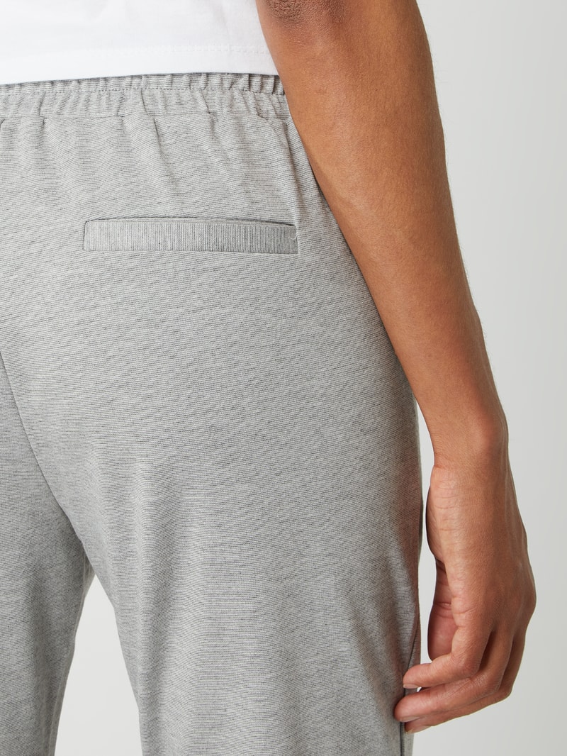 Sweatpants mit Tunnelzug Modell 'KATE' in hellgrau meliert