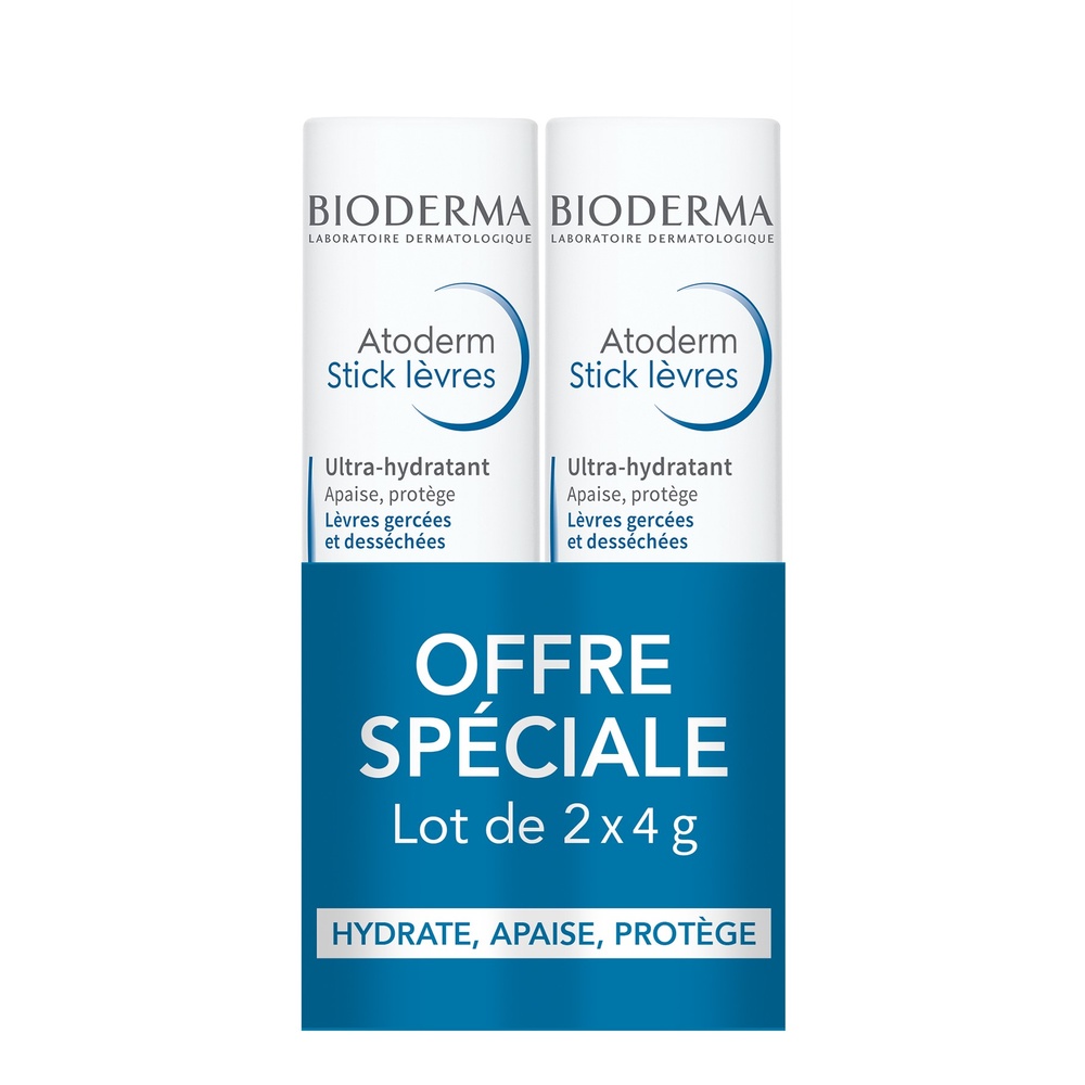 Bioderma ATODERM STICK LEVRES LOT DE 2 Stick Lèvre
