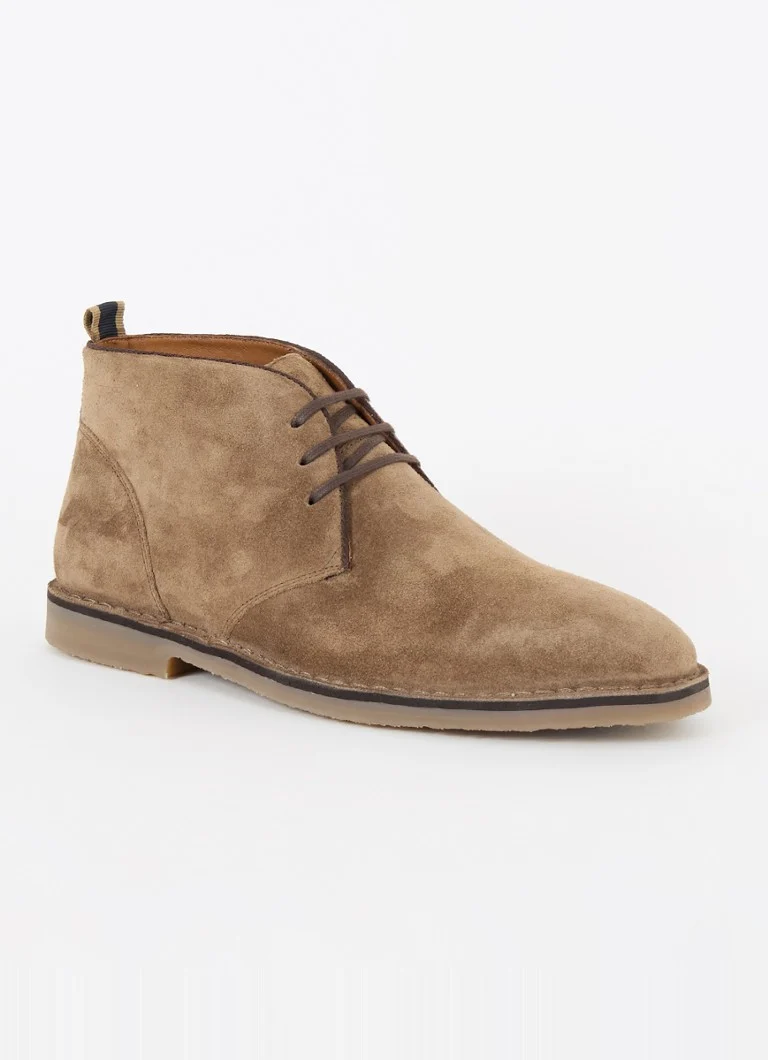 Buty sznurowane ze zamszu z nadrukiem Dune London