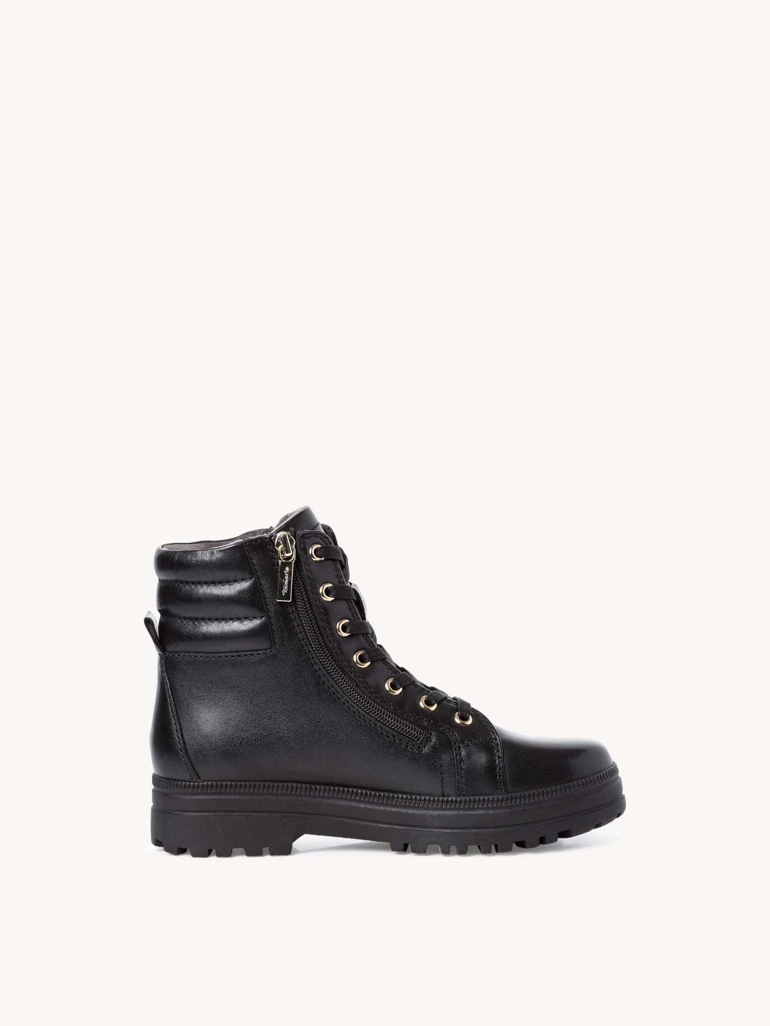 Bottine en cuir - noir