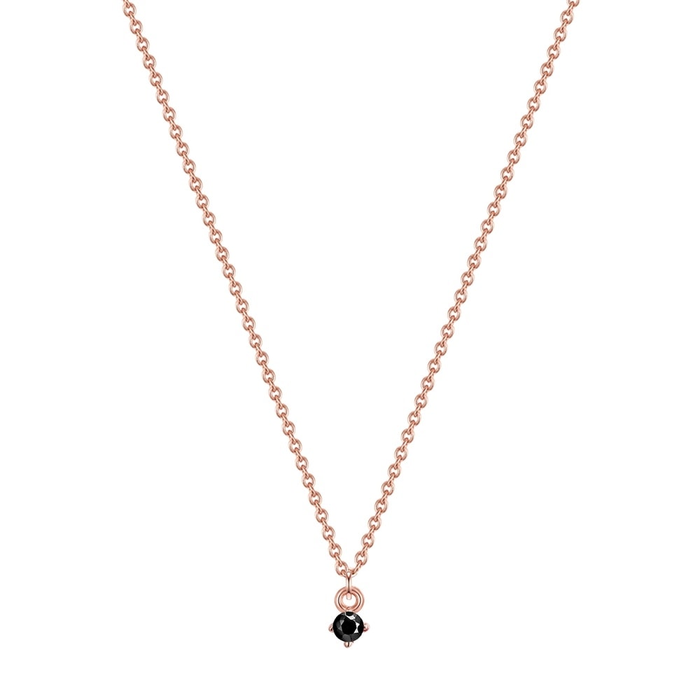 Glanzstücke München Chaîne Argent sterling Spinelle en Or rose collier