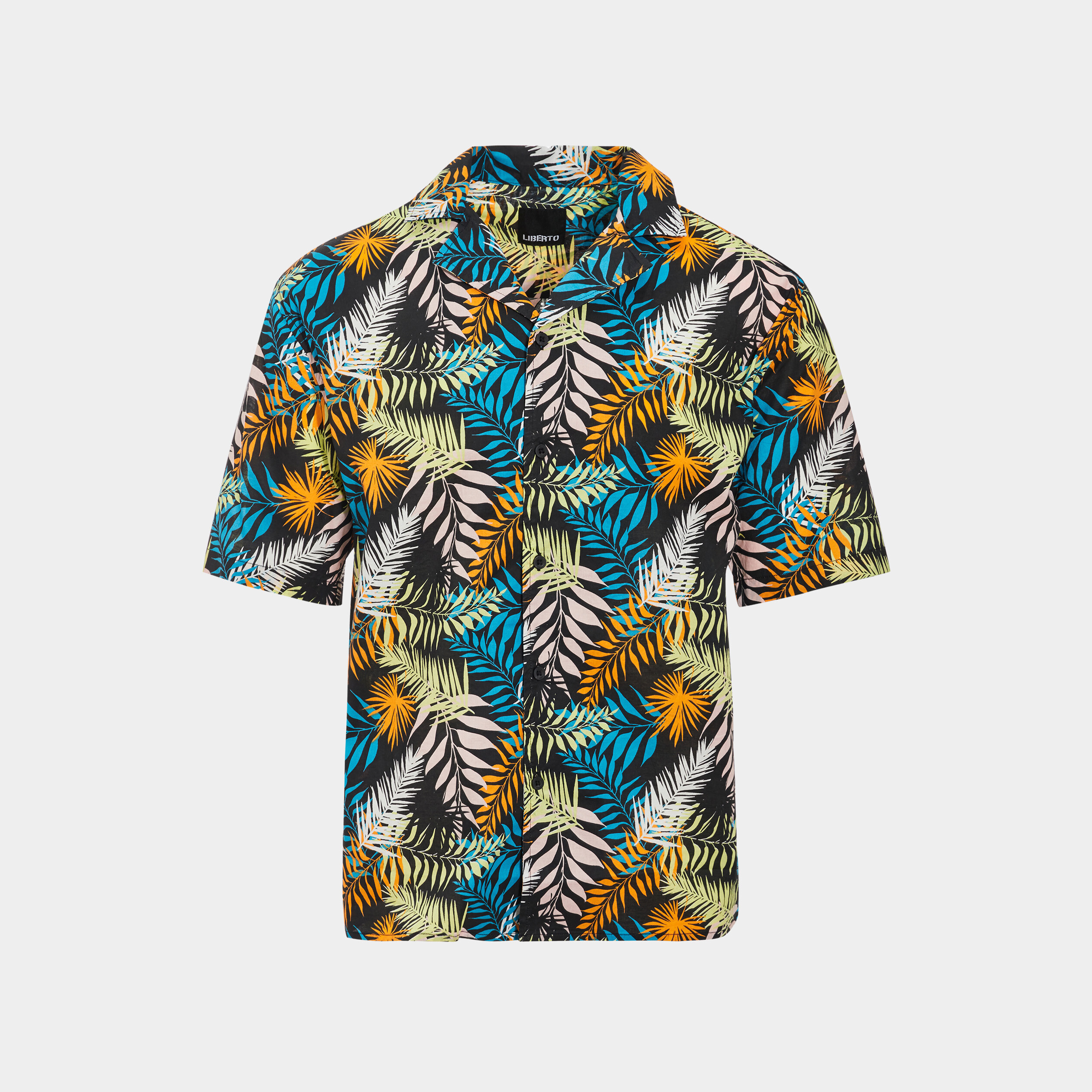 Chemise fluide manches courtes Liberto noir homme | La Halle
