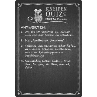 Kneipenquiz: Family & Friends Spezial (DE)