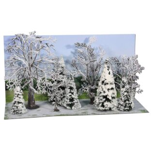Winterwald Bäume und Tannen 7-14 cm (10 Stk.)