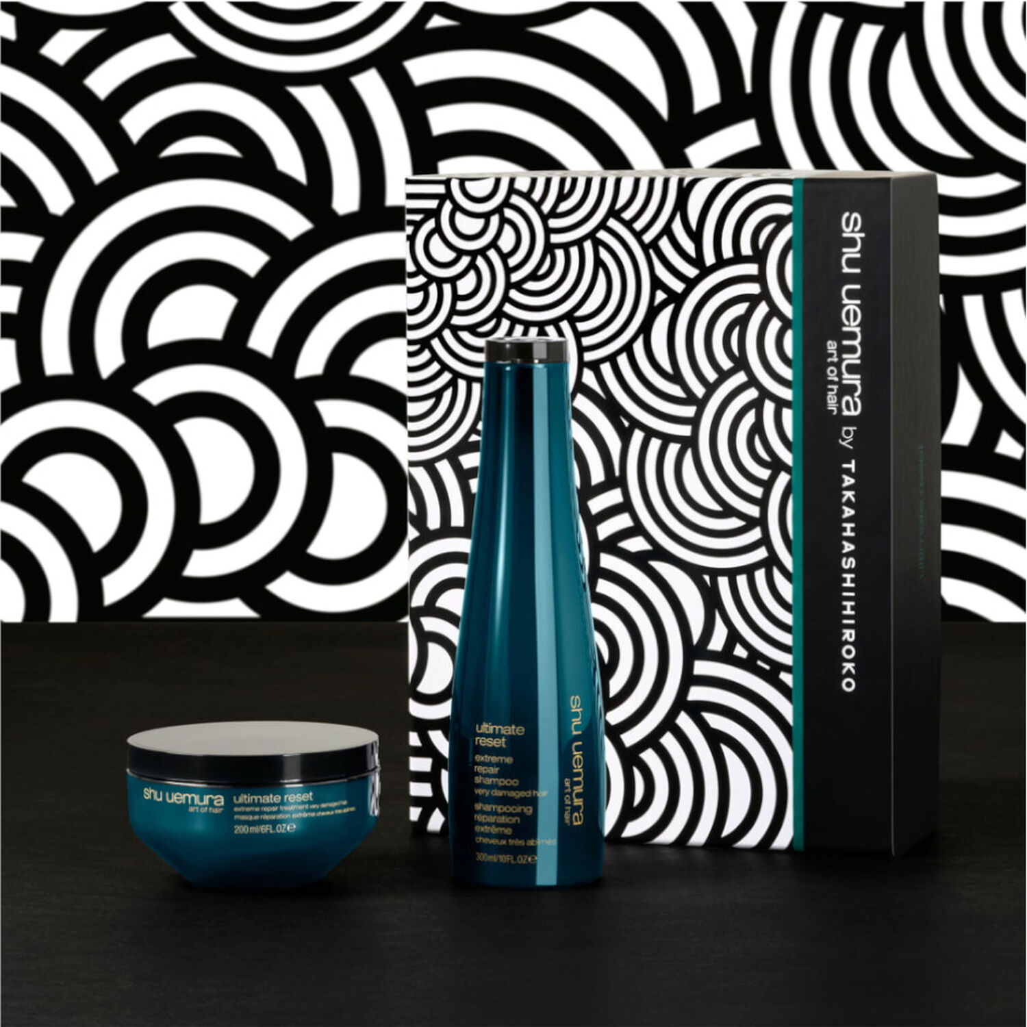 Shu Uemura Ultimate Reset coffret Shampoing 300 ml + Après-shampoing 250 ml