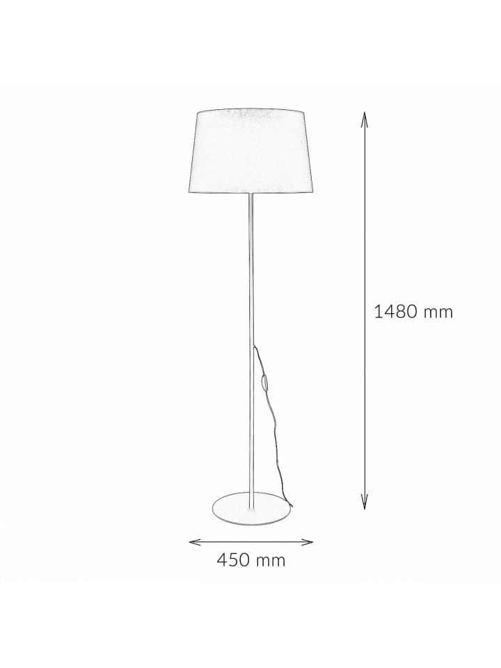 Licht-Erlebnisse Stehlampe in Schwarz günstig kaufen onesize