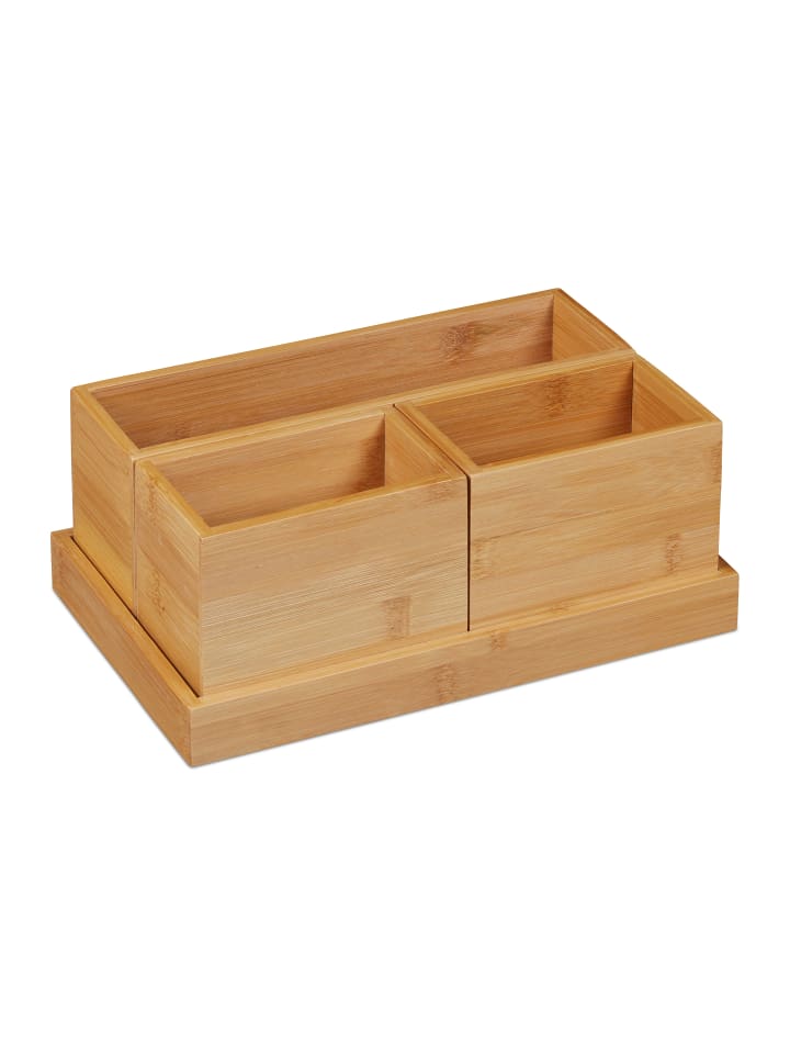 relaxdays Schreibtisch Organizer Set günstig kaufen onesize