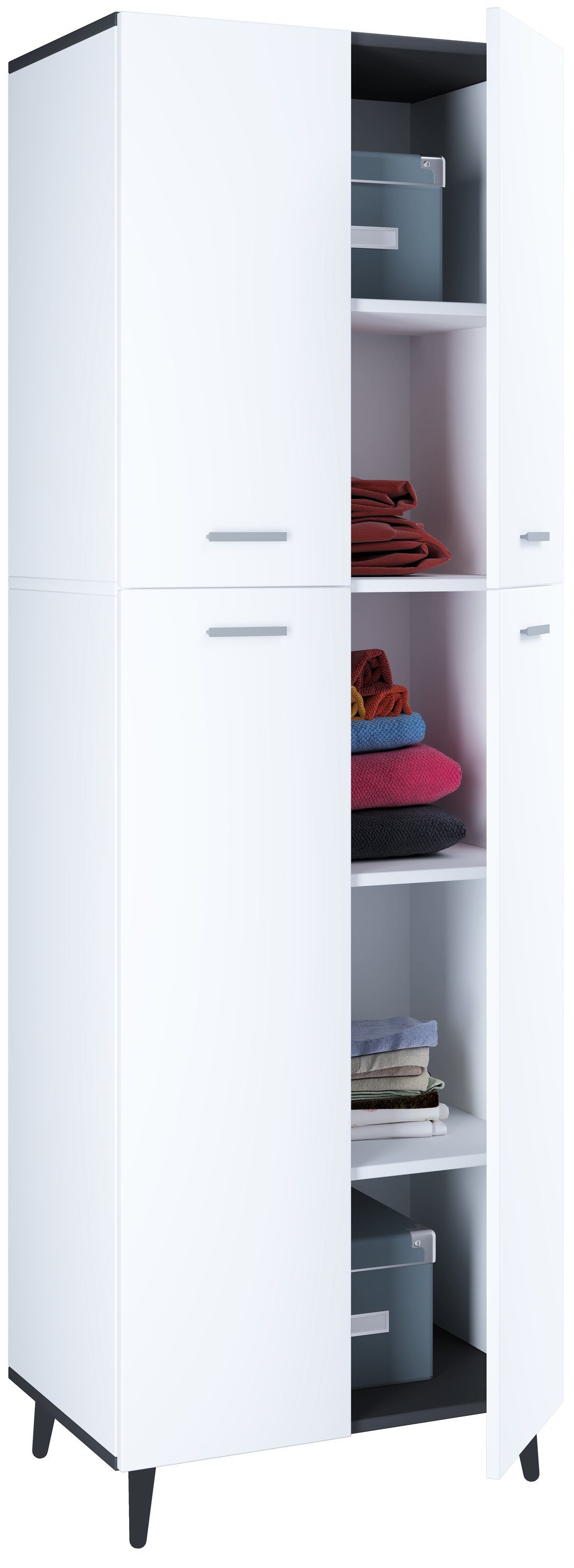 VCM Mehrzweckschrank Holz Dielenschrank Mehrzweckschrank Schrank Landos (1-St)