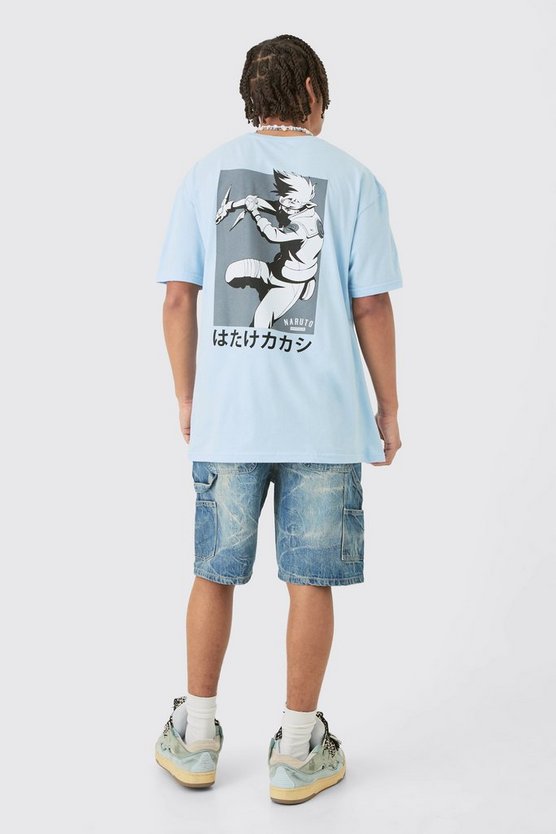 Oversize T-Shirt mit lizenziertem Naruto Anime Print