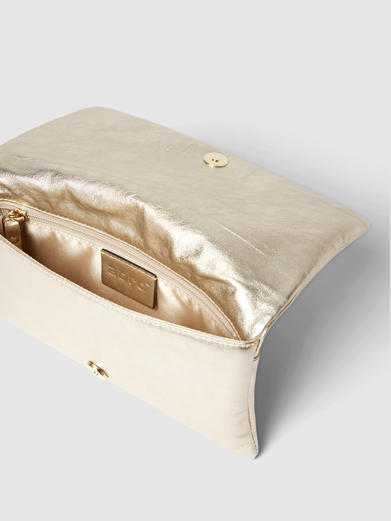 Clutch im Metallic-Look Modell 'Mimosa' in gold