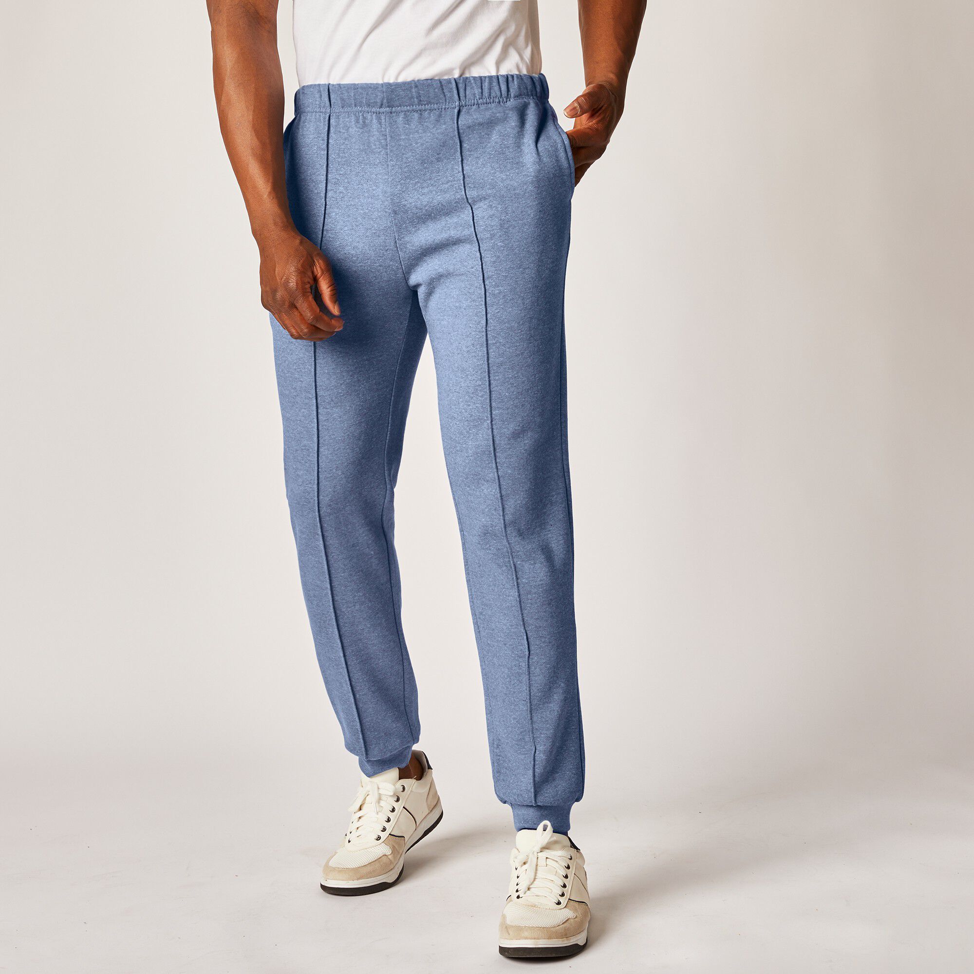 Pantalon loisirs molleton, bas resserrés