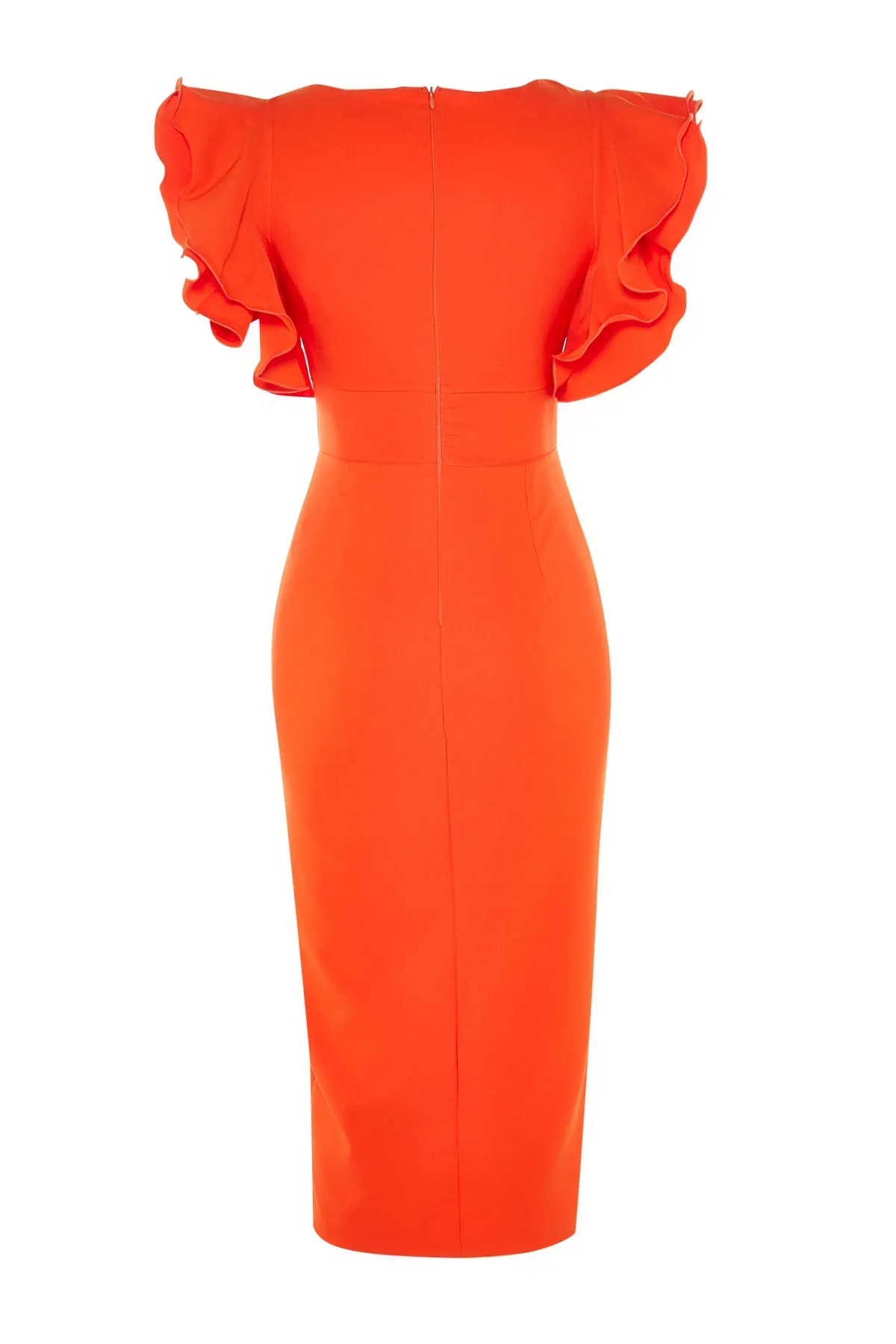 Trendyol Collection  Mit Granatapfelblüten gefüttertes, gewebtes, elegantes Abendkleid TPRSS20EL2661