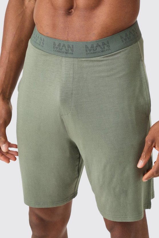 Premium Loungewear-Shorts mit elastischem Bund