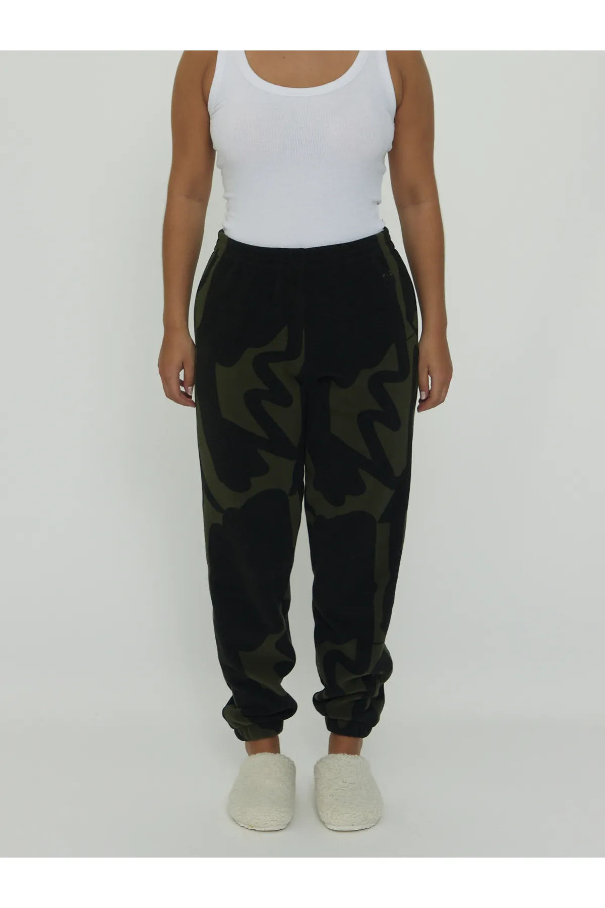 Mazine  Jogginghose aus Fleece mit Loop-Print
