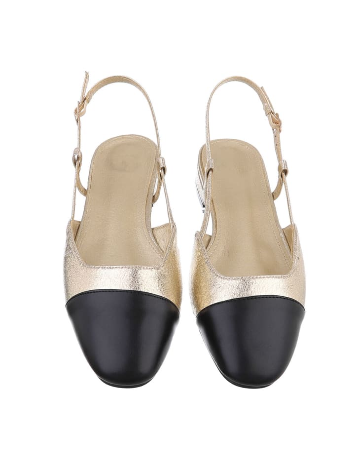 Ital-Design Pump in Gold und Schwarz günstig kaufen 37