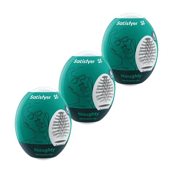 Satisfyer Masturbator Æg 3-delt Sæt Naughty