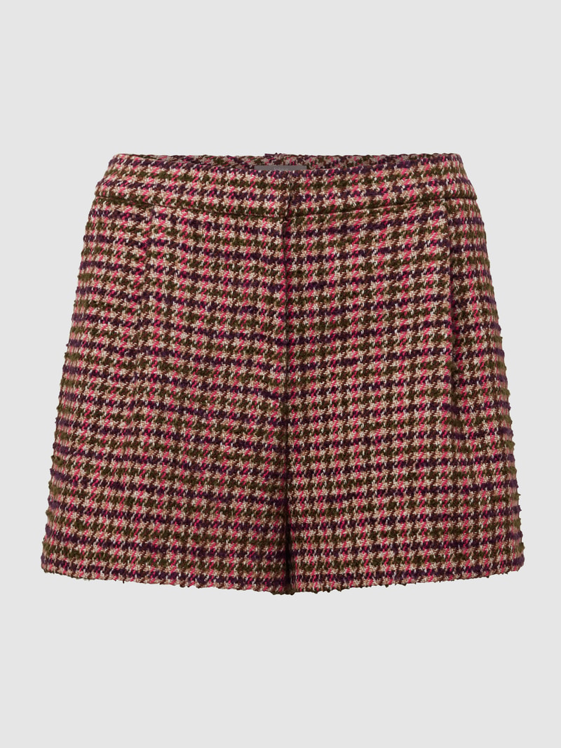 Shorts mit Allover-Muster in pflaume
