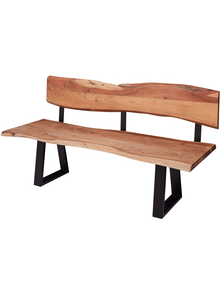 KADIMA DESIGN Esszimmerbank GAYA 160x83,5x60 cm Massivholz Bank mit günstig kaufen