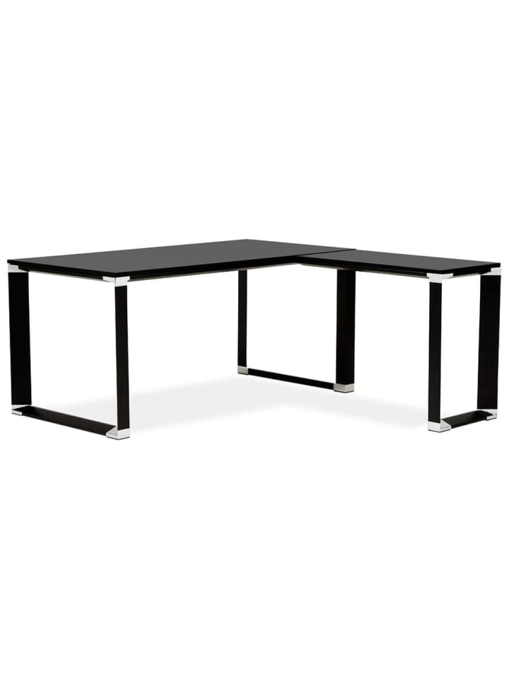 KADIMA DESIGN Eckschreibtisch 170x160 cm ergonomisch kompakt, Schreibtisch in Schwarz günstig kaufen