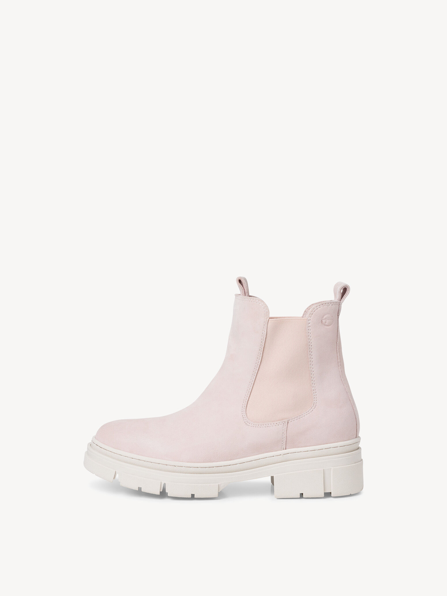 Bottine Chelsea en cuir - rose