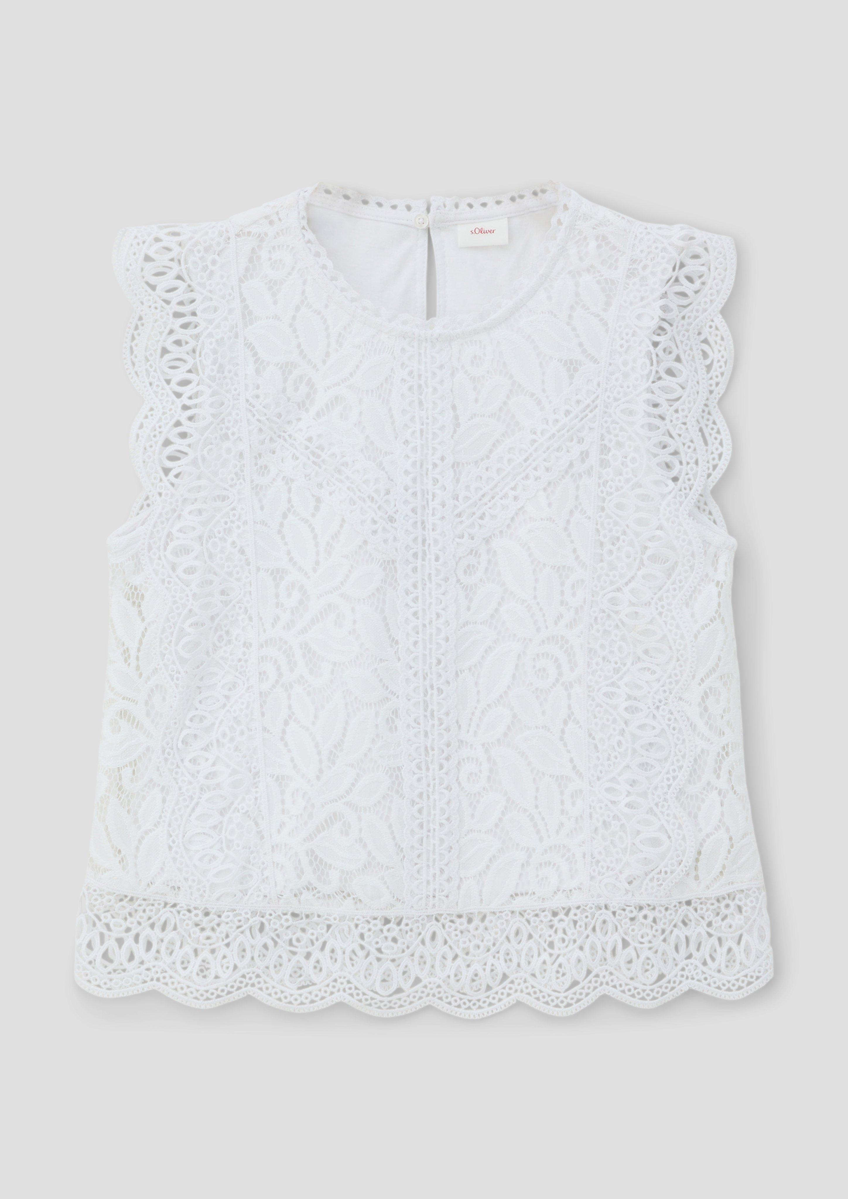 Bluse aus Lochspitze  2145656-0100