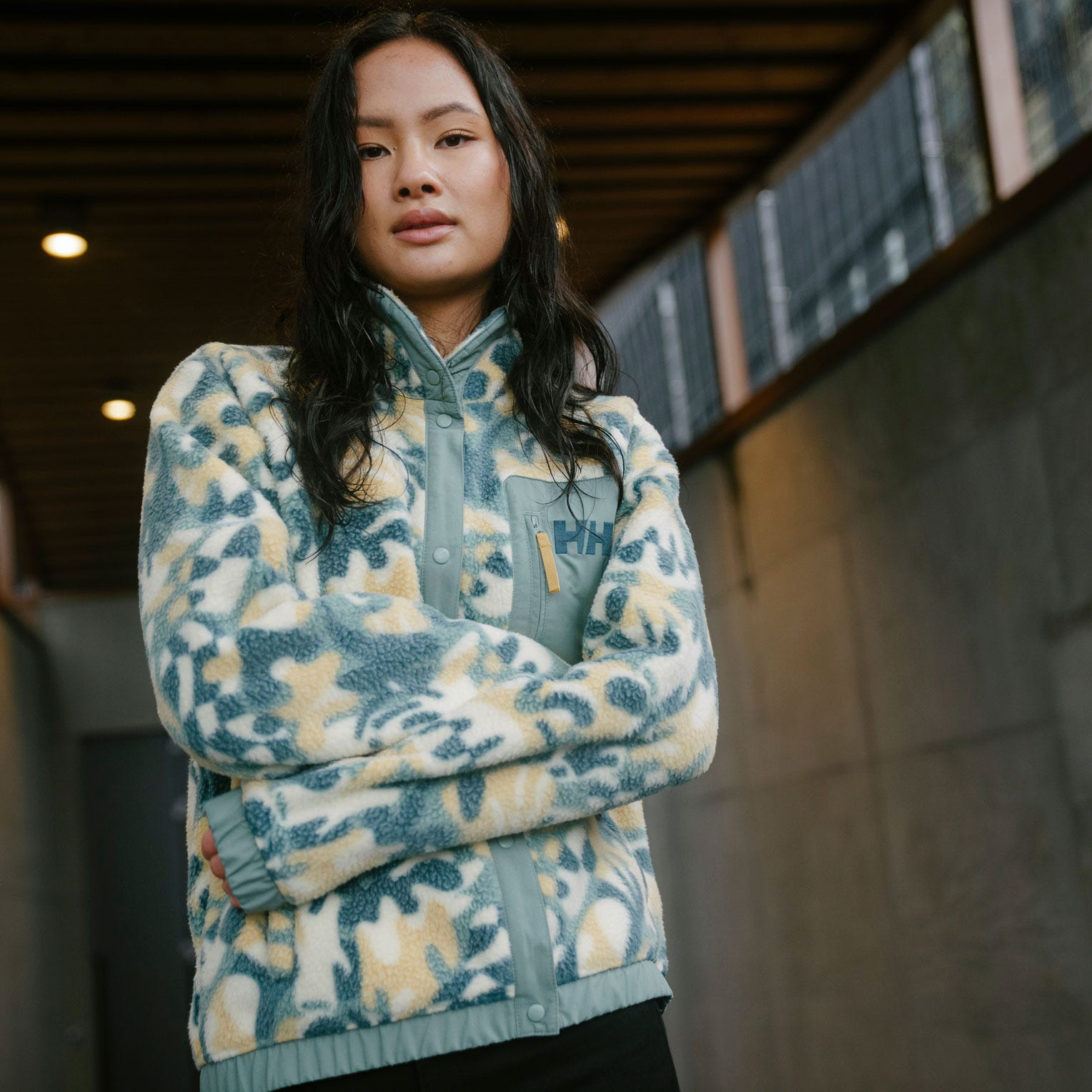 Women's Imperial Printed Pile Snap