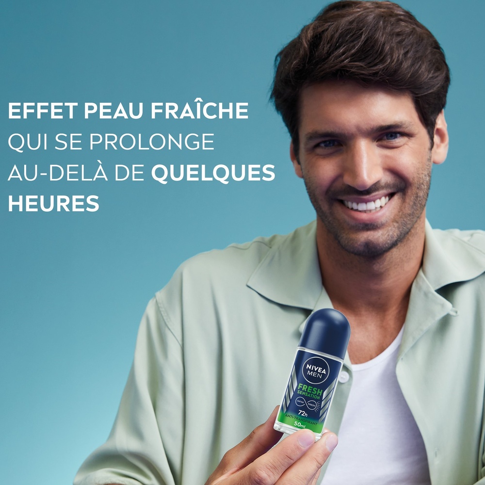 nivea FRESH SENSATION - Déodorant bille homme150ml Anti-transpirant Infini Fresh