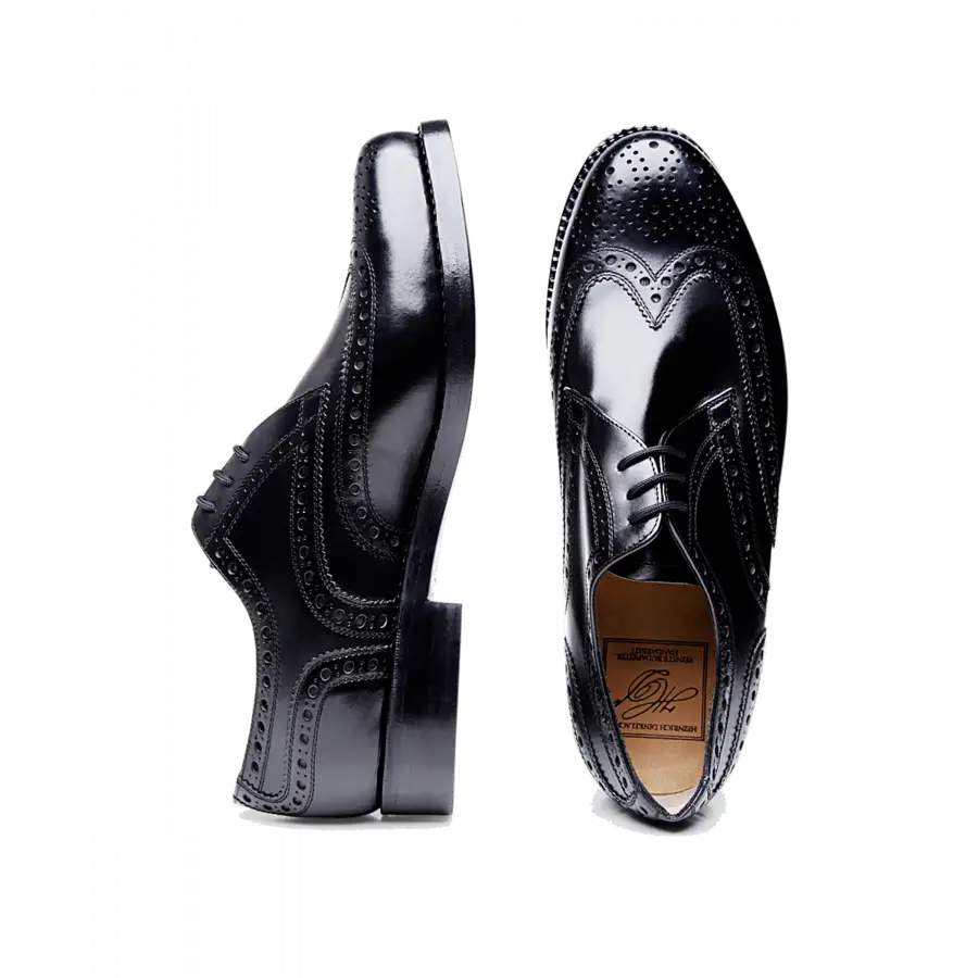Heinrich Dinkelacker - Businessschuhe JANOSH K FULL-BROGUE BC Kalbsleder - schwarz