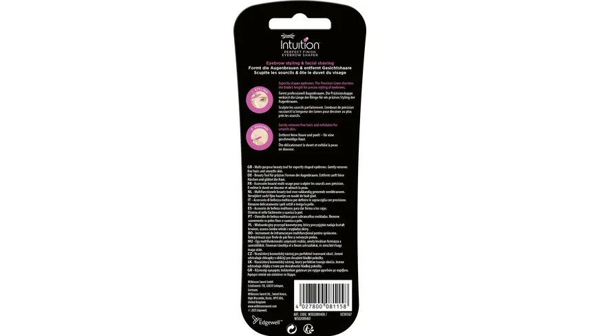 WILKINSON SWORD Intuition Perfect Finish Augenbrauen Rasierer