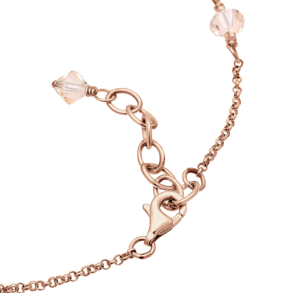 Elli Elli Bracelet de Cheville Plaqué or Rosé Argent (925/1000) Bijoux
