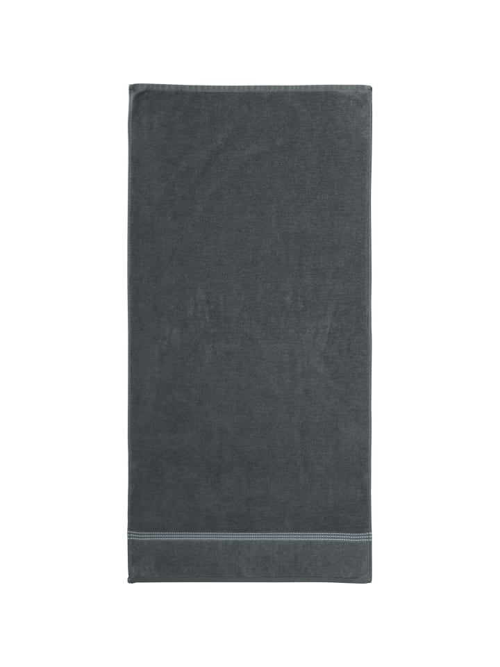 Erwin Müller Duschtuch 2er-Pack Mannheim in anthrazit günstig kaufen 70 x 140 cm