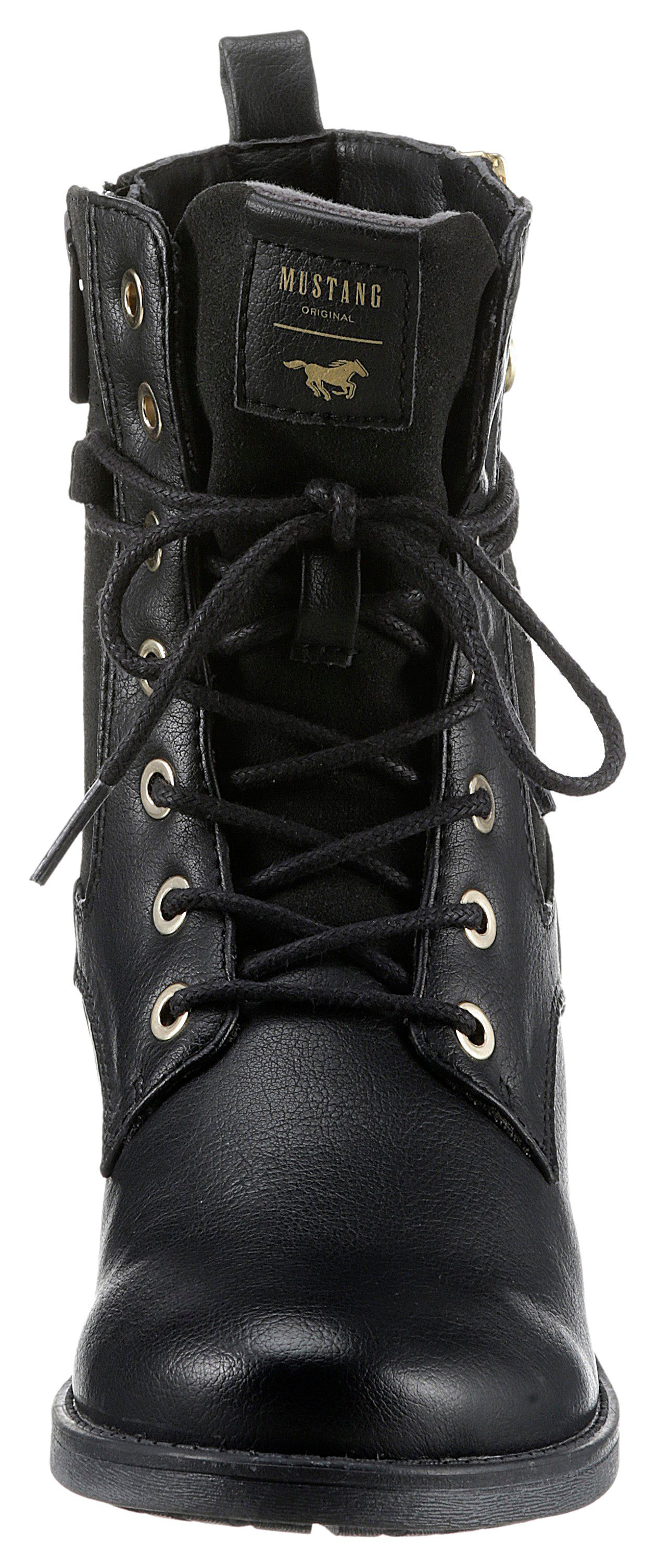 Mustang Shoes Schnürstiefelette mit schaftumspielender Schnürung
