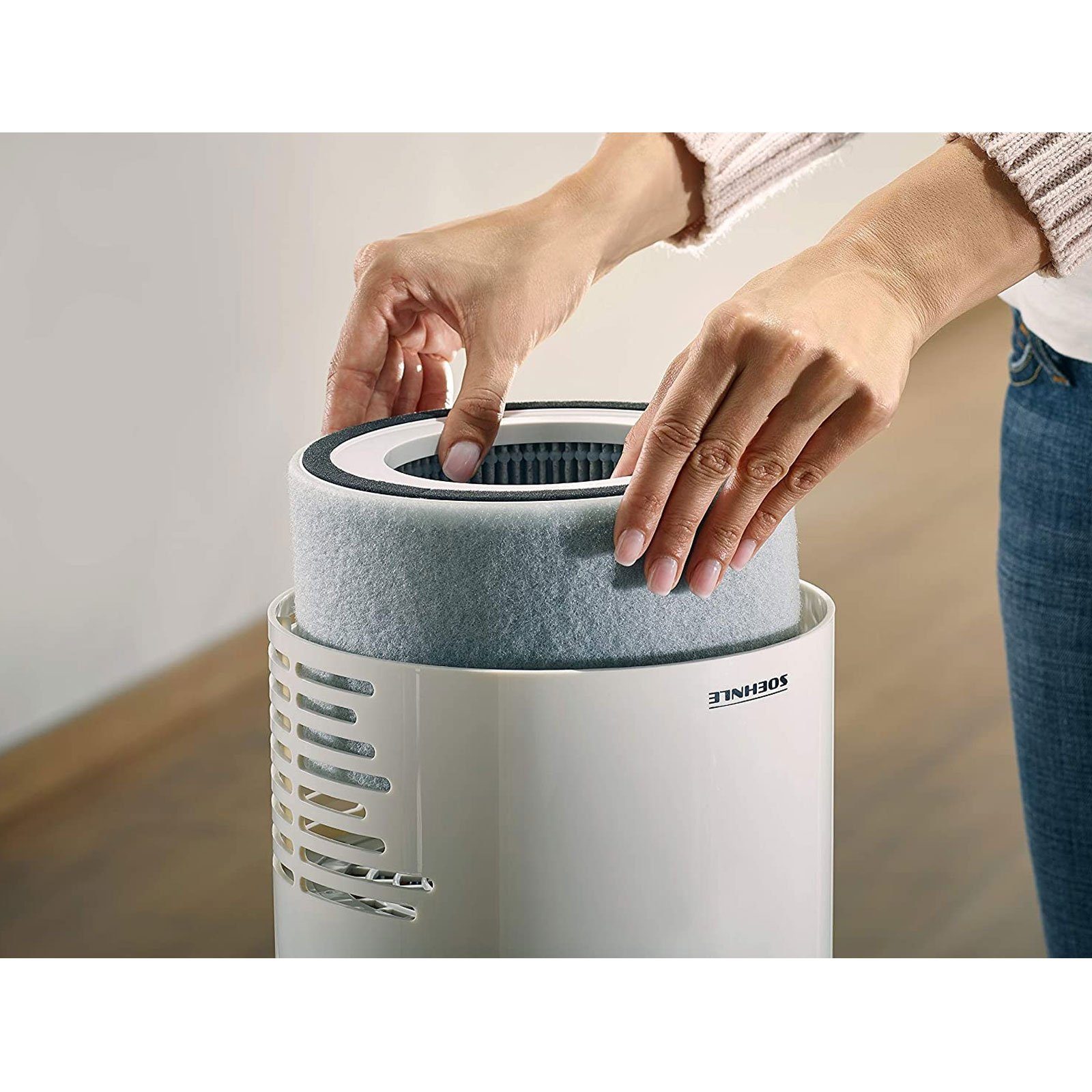 Soehnle Luftreiniger Soehnle Airfresh Clean 300 Luftreiniger, 4-Stufen Filtersystem, UV-C Licht, Nachtmodus, Filterwechselanzeige