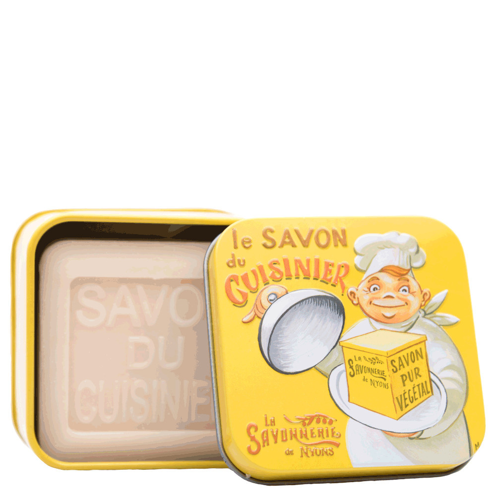 La savonnerie de nyons Savon du Cuisinier 100g et Boîte Métal Savon