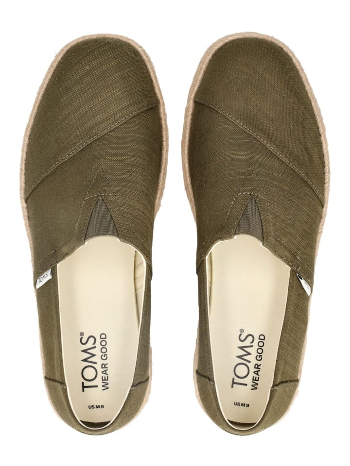 TOMS Slipper in Olive günstig kaufen