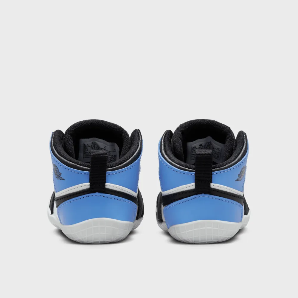 NIKE JORDAN 1 Crib Baby UNC Toe Bootie AT3745-400 / blau