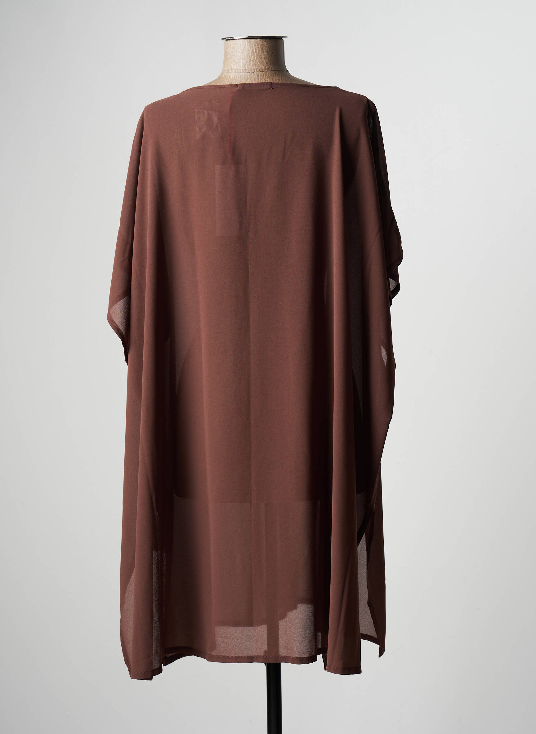 Admas Tuniquemanchecourte Femme couleur marron
