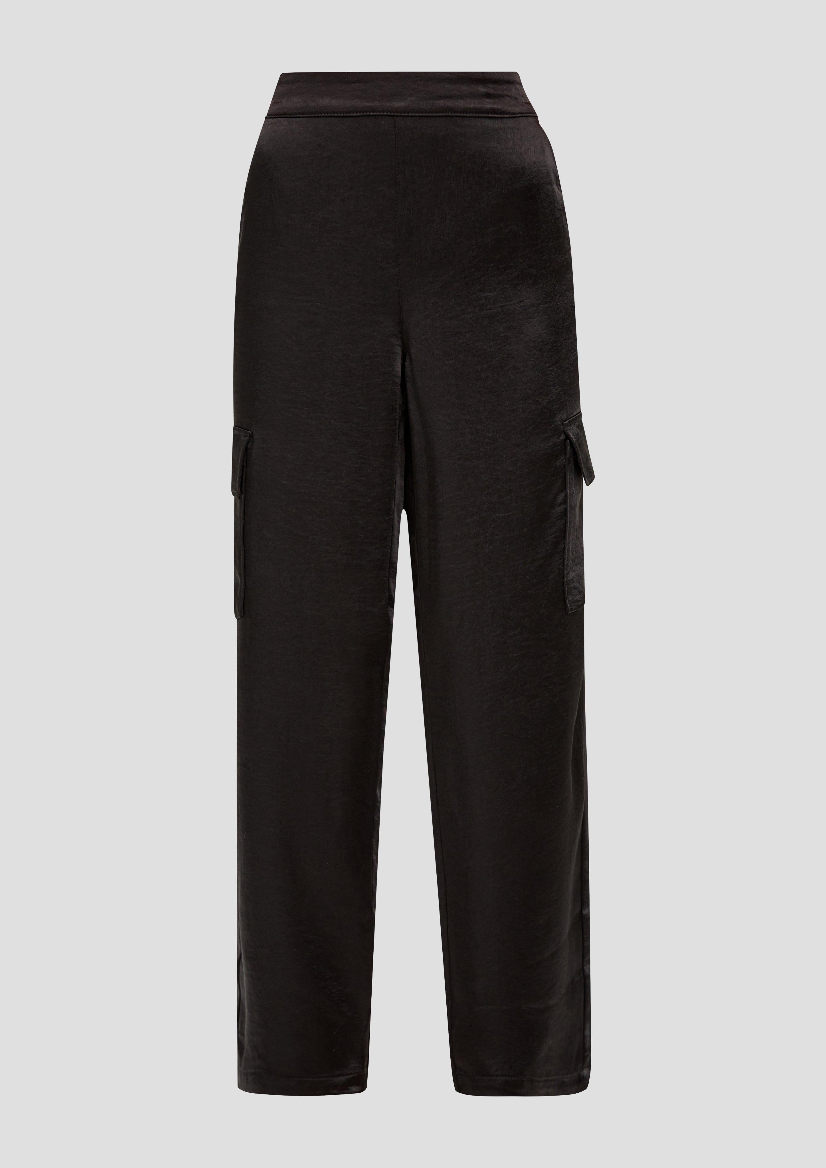 Relaxed: Satin-Hose mit Wide Leg  2152054-9999