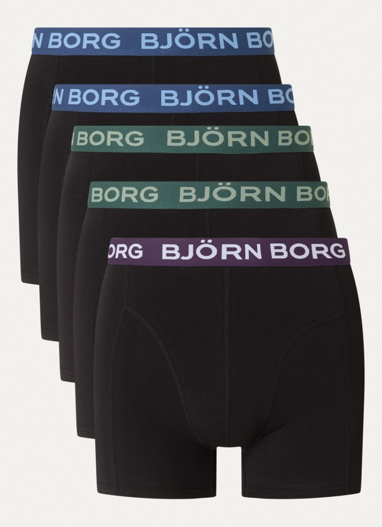 Björn Borg boxeralsó logós szalaggal, 5 darabos csomagban