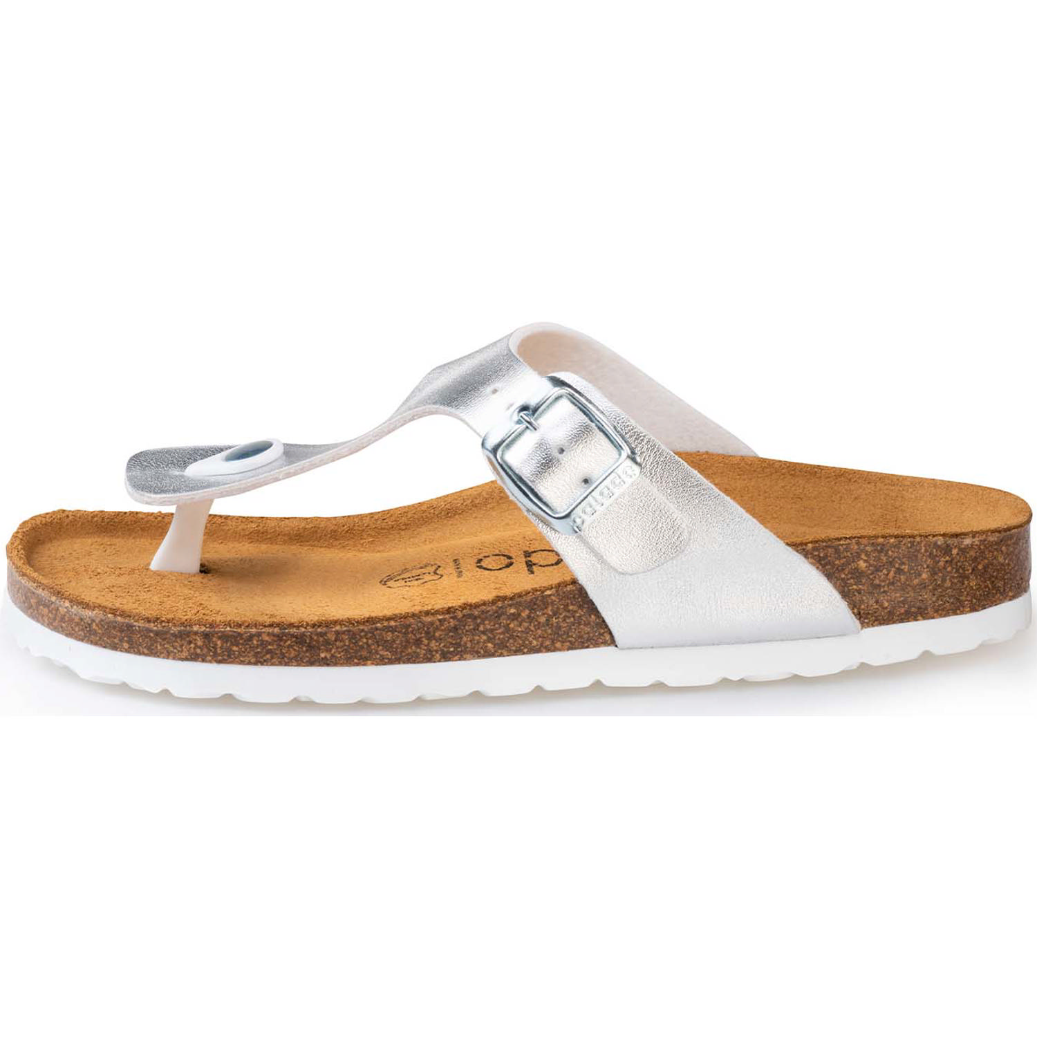 Palado Kos Metallic, Zehentrenner, Damen, Silber