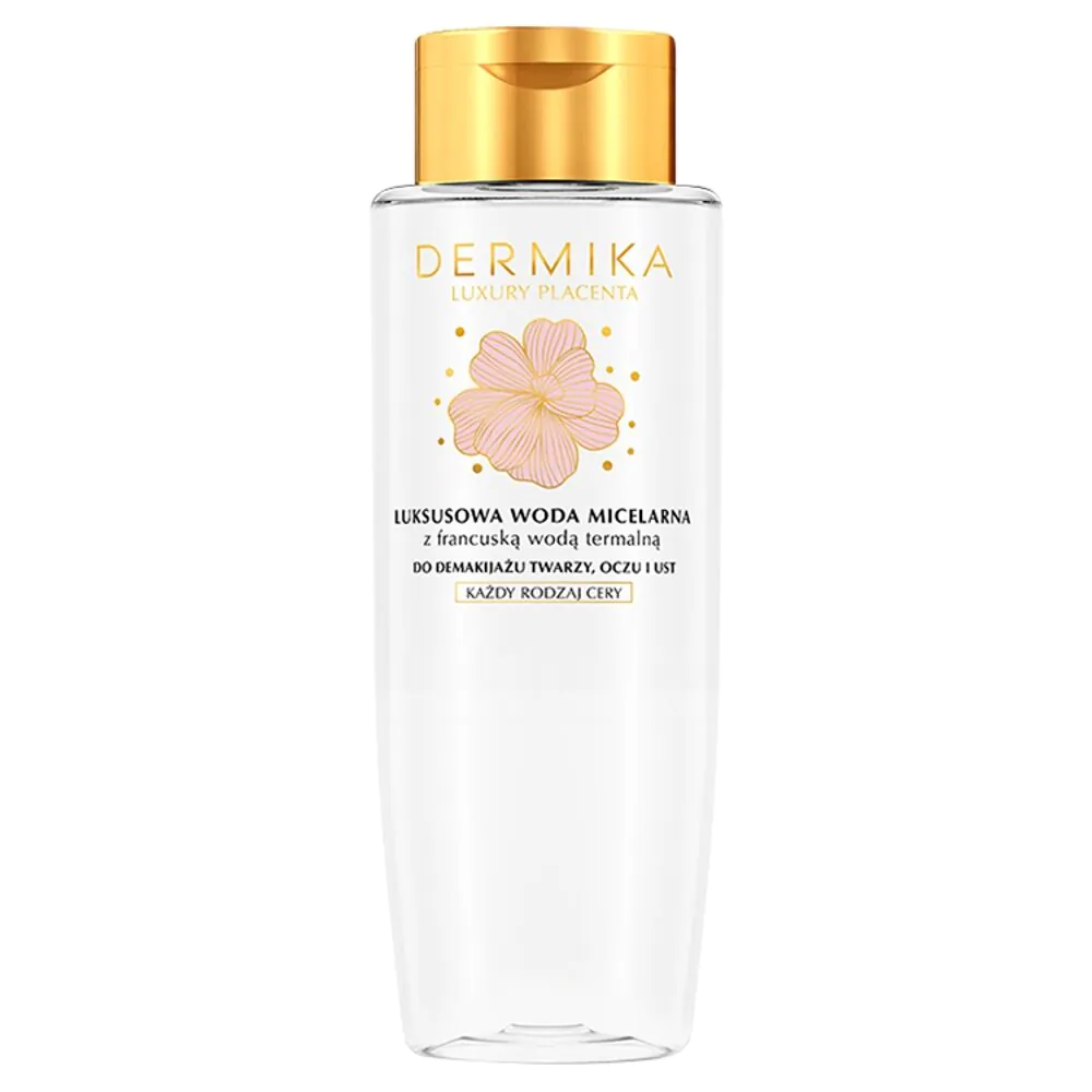 Água Micelar de Placenta de Luxo Dermika com Água Termal Francesa