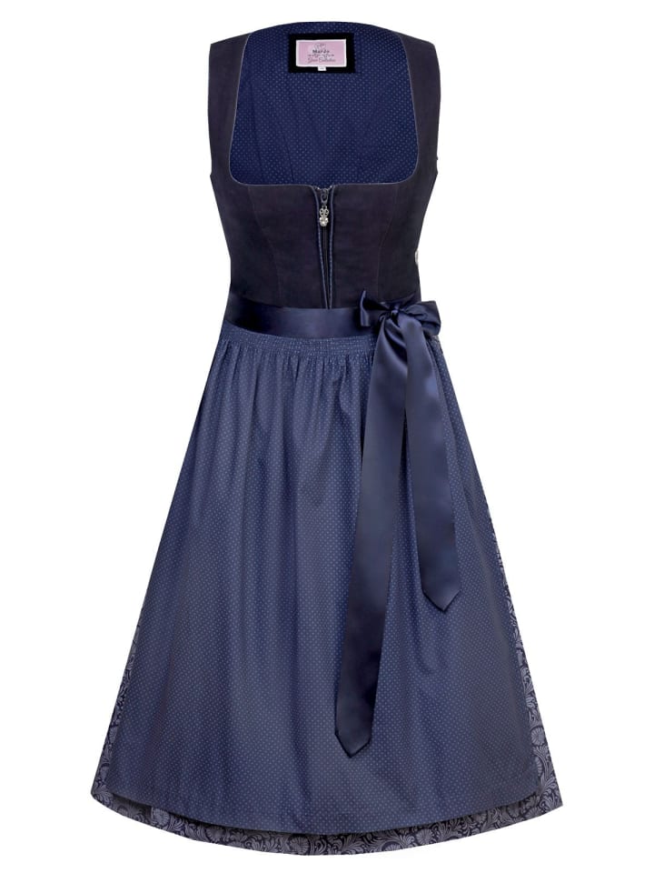 MarJo Midi Dirndl CONNY in blau günstig kaufen