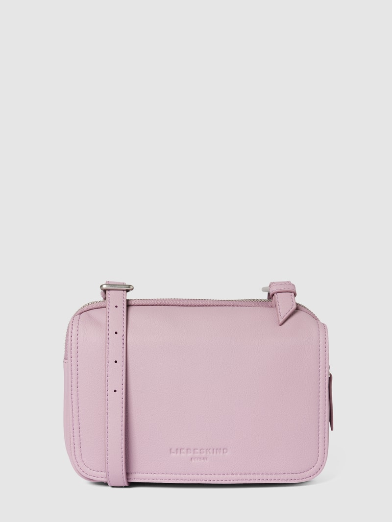 Crossbody Bag aus Leder in flieder