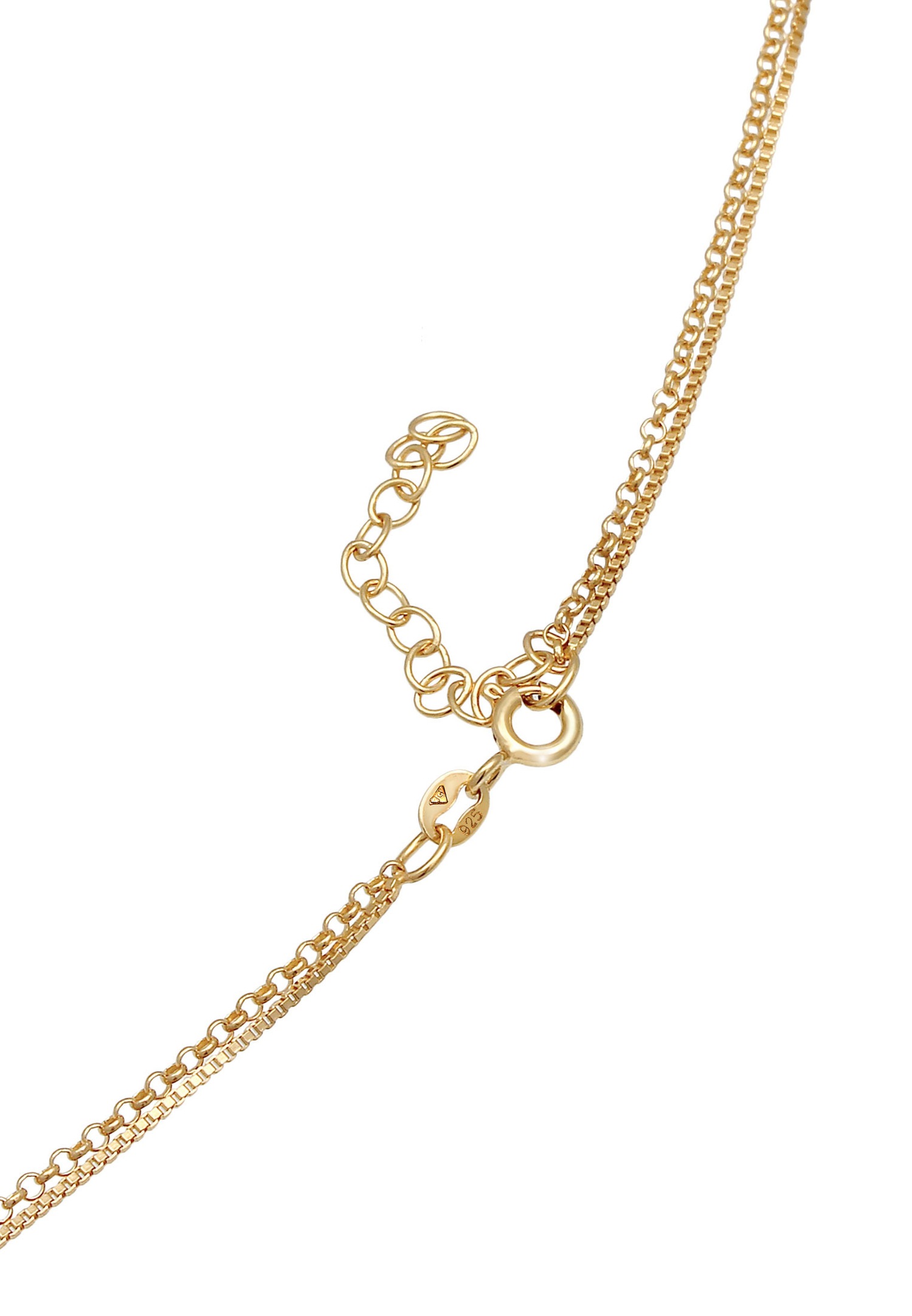 Collana girocollo da donna Elli con dischi triangolari geometrici in argento sterling 925 placcato oro