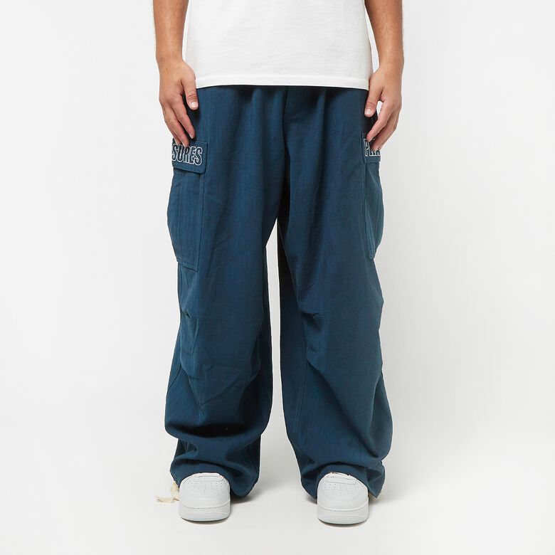 Pleasures Visitor Wide Fit Cargo Pants navy