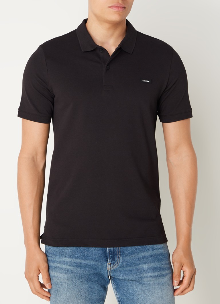Calvin Klein slim-fit polo shirt made of cotton piqué with logo