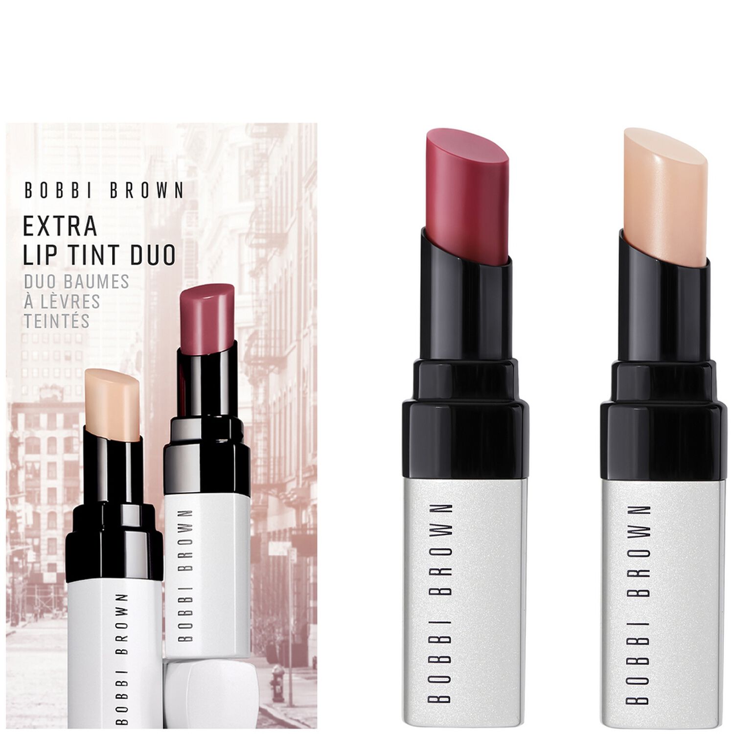 Bobbi Brown Duo Extra Lip Tint Coffret Baume à Lèvres Teinté x2