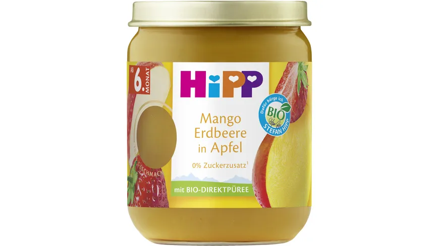 HiPP Premium Früchte: Mango Erdbeere in Apfel 160 g