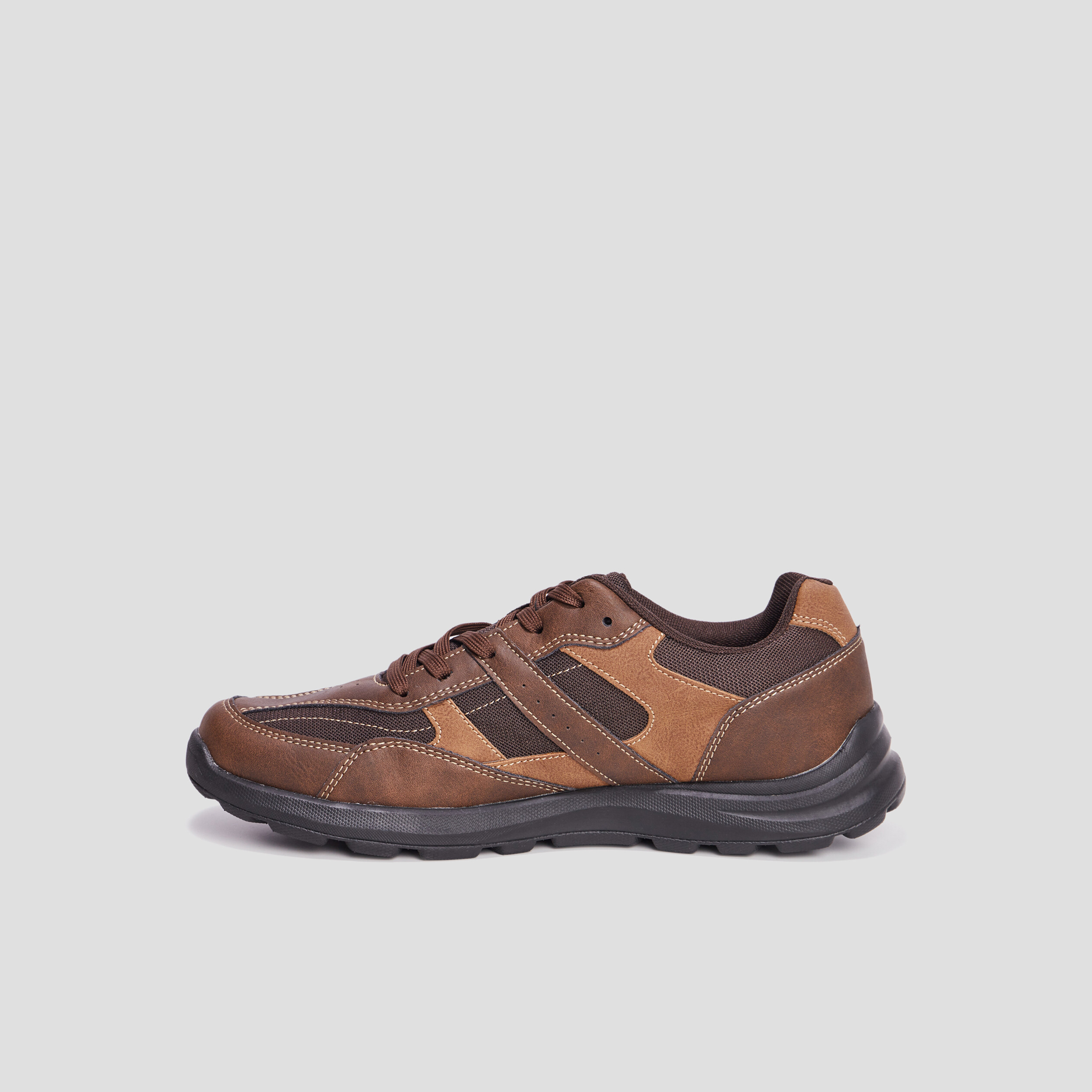 Derbies à lacets Walking Daco marron homme | La Halle